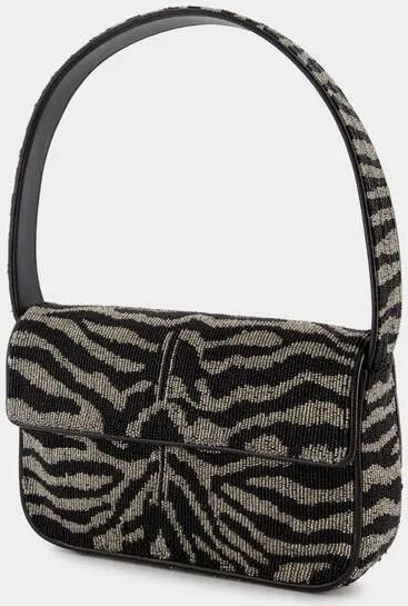Staud Hobo bags Tommy Beaded Shoulder Bag Synthetic Leather Bl in zwart - Foto 5