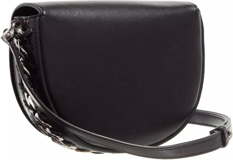 Stella Mccartney Small Flap Shoulder Bag in Black Vegan Leather Zwart Dames