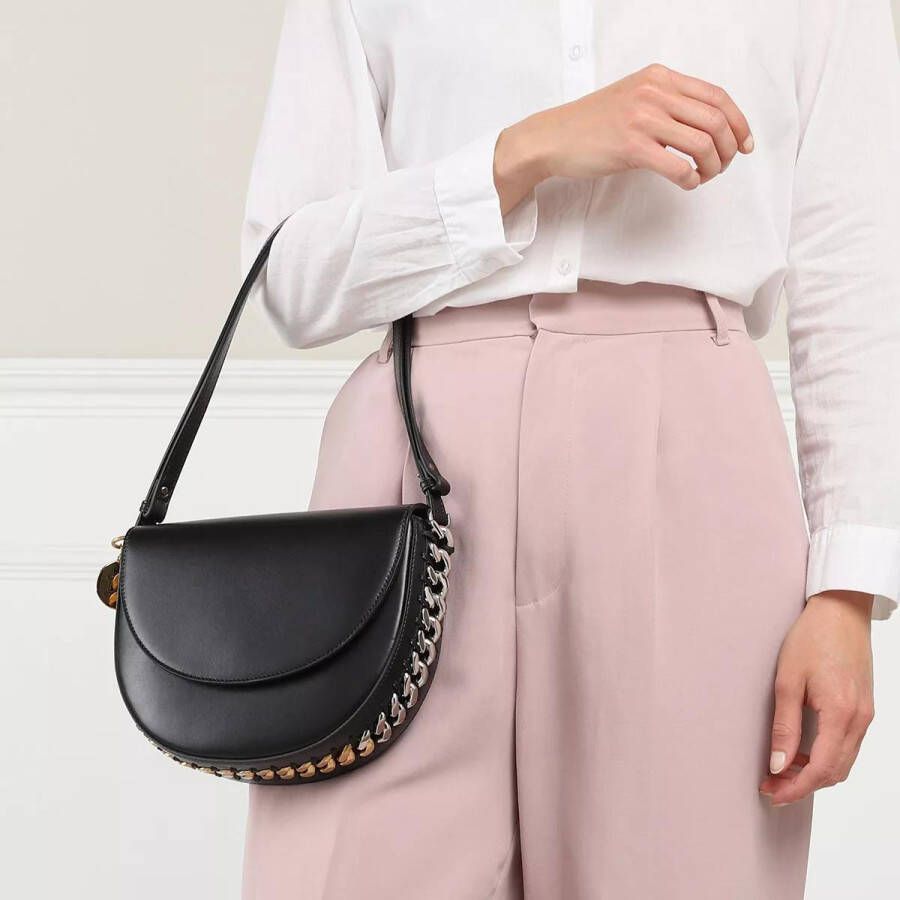 Stella Mccartney Crossbody bags Medium Flap Shoulder Bag in zwart