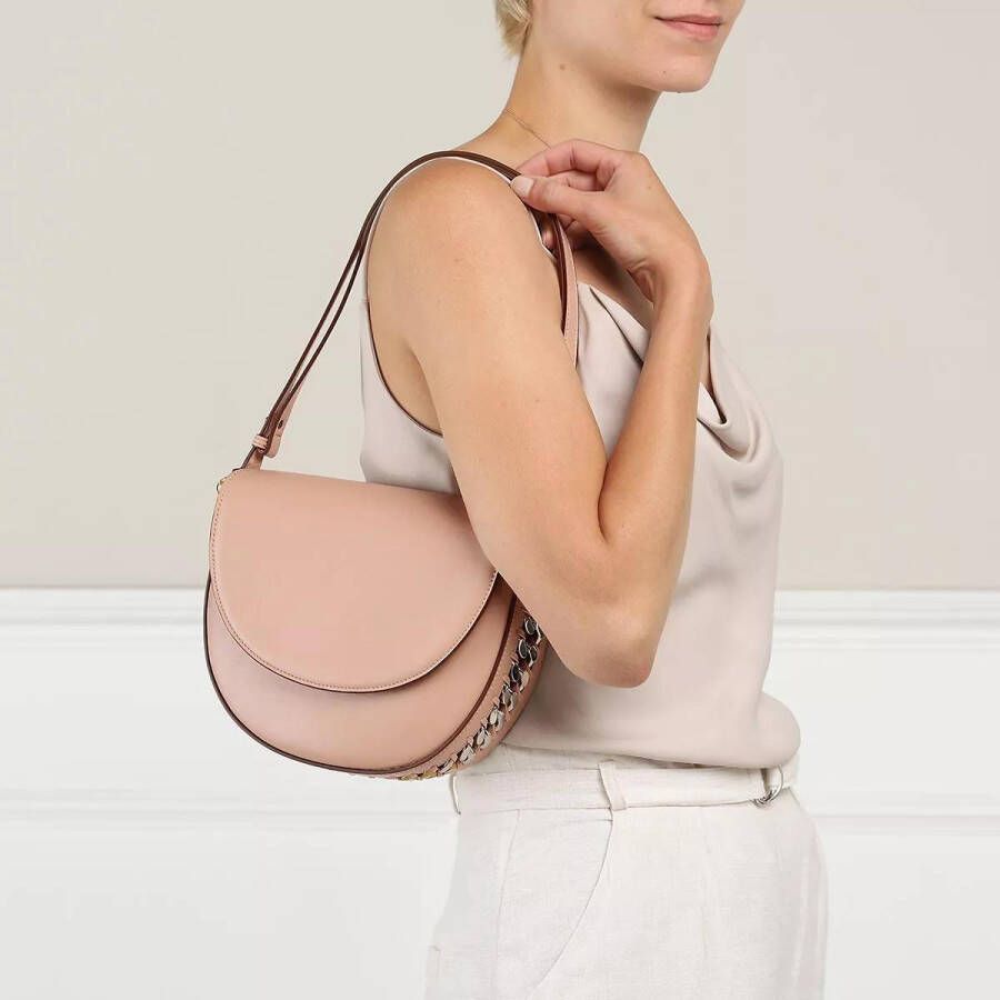 Stella Mccartney Crossbody bags Medium Flap Shoulder Bag in poeder roze