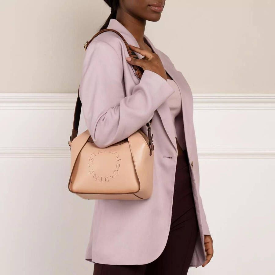 Stella Mccartney Hobo bags Small Logo Hobo Shoulder Bag in poeder roze