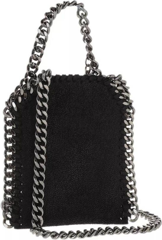 Stella Mccartney Pochettes Micro Bag Falabella Shaggy Dear in zwart