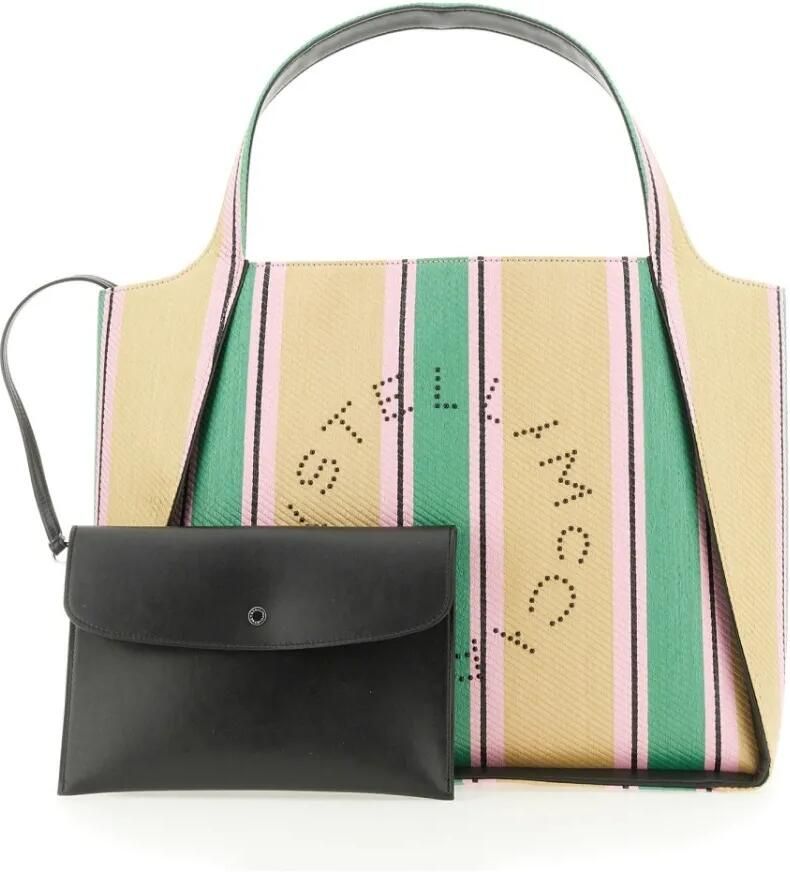 Stella Mccartney Shoppers & Totes Tote Bag With Double Handles And Logo Detail in meerkleurig