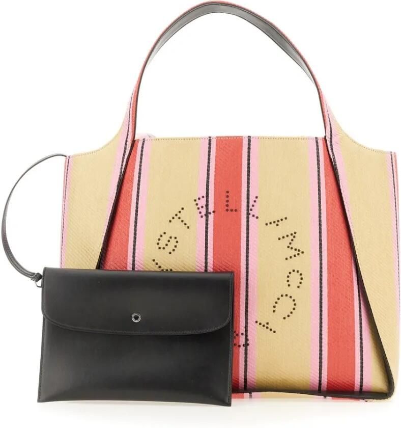 Stella Mccartney Shoppers & Totes Tote Bag With Logo And Detachable Pouch in meerkleurig