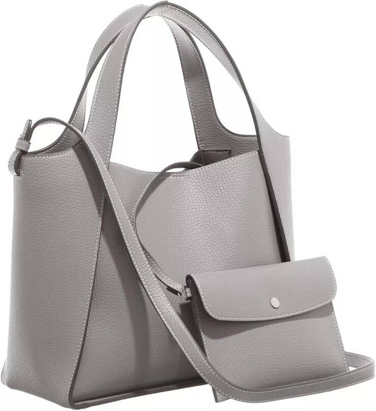 Stella Mccartney Totes & shoppers Logo Embossed Tote Bag in grijs