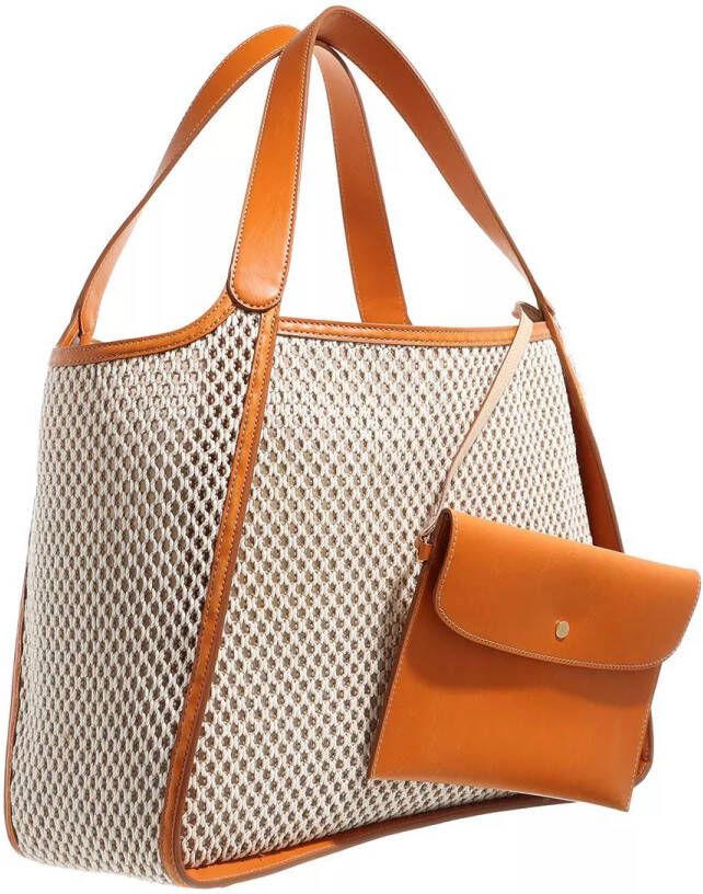 Stella Mccartney Totes Sand Cord Stella Logo Shopping Bag in fawn