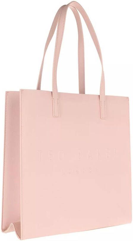 Ted Baker Shoppers Soocon Crosshatch Large Icon Bag in poeder roze
