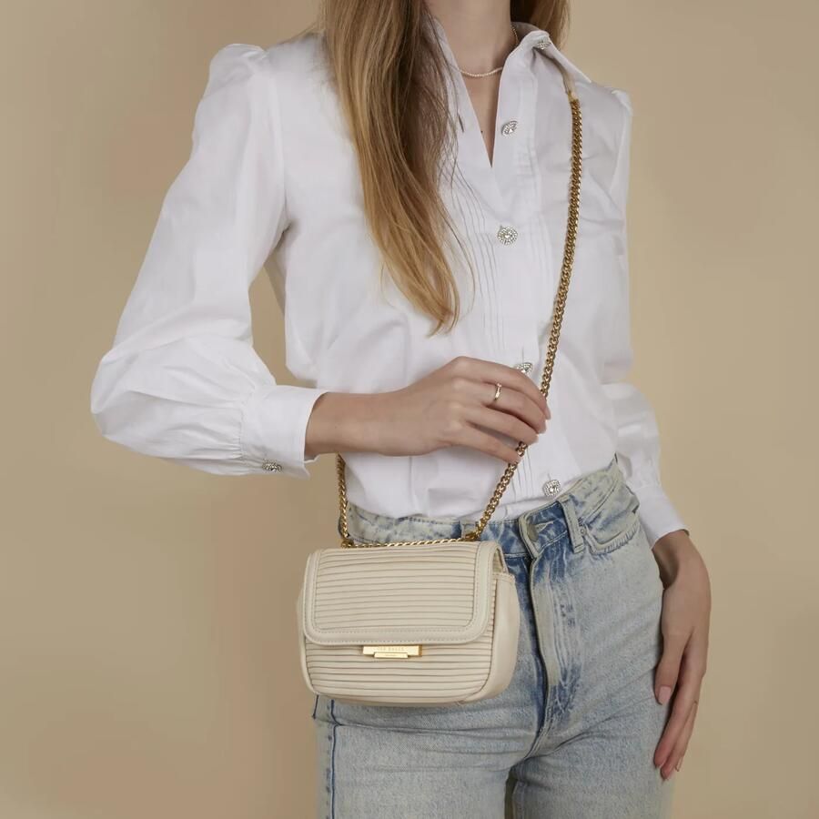 Ted Baker Crossbody bags Pyahley Statement T Plisse Mini Bag in wit