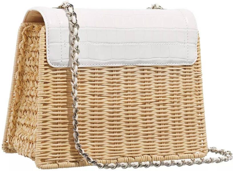 Ted Baker Jaylisir Schoudertas Wit Raffia White Dames