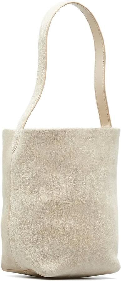 The Row Shoppers 2010-present Small N S Park Suede Tote in bruin
