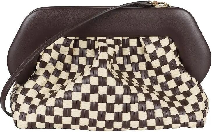 Themoirè Clutches Bios Microweaved Bag Ebony in bruin