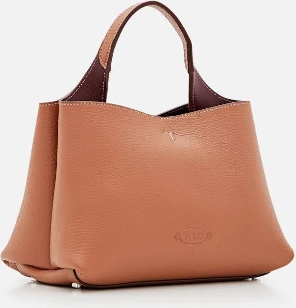 TOD'S Totes & shoppers Brown Mini Leather Shopping Bag in bruin