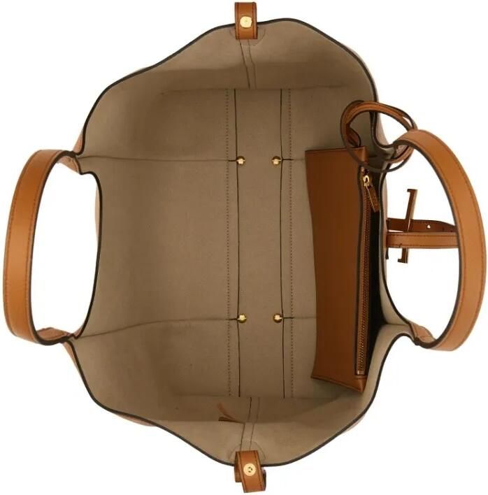 TOD'S Shoppers & Totes "T Timeless" Tote Bag in bruin