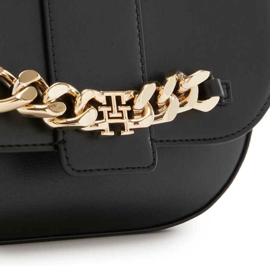 Tommy Hilfiger Zwarte Polyethyleen Schoudertas Verstelbare Band Black Dames - Foto 2