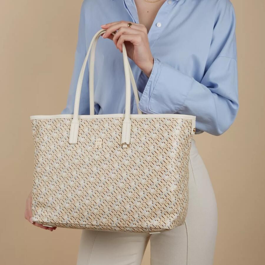 Tommy Hilfiger Shopper TH MONOPLAY LEATHER TOTE MONO