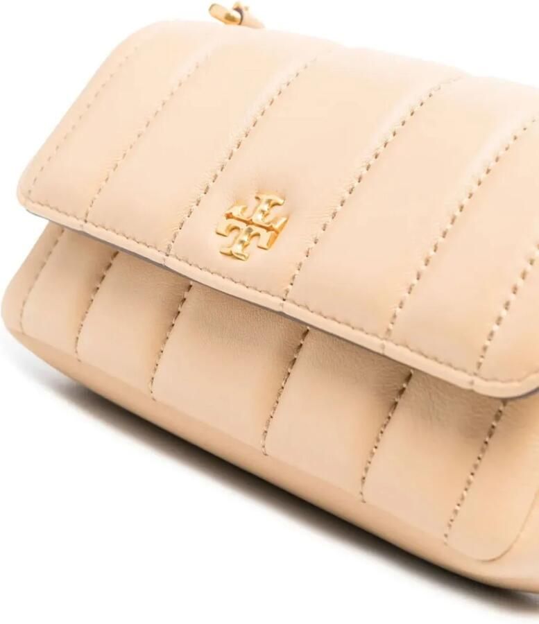 TORY BURCH Hobo bags Kira Mini Flap Quilted Logo Shoulder Bag in beige - Foto 2