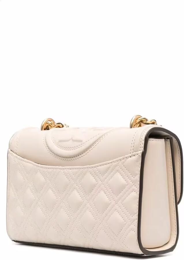 TORY BURCH Kleine fleming cabriolet schoudertas Beige Dames - Foto 2