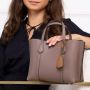 TORY BURCH Totes Perry Small Triple-Compartment Tote in beige - Thumbnail 1