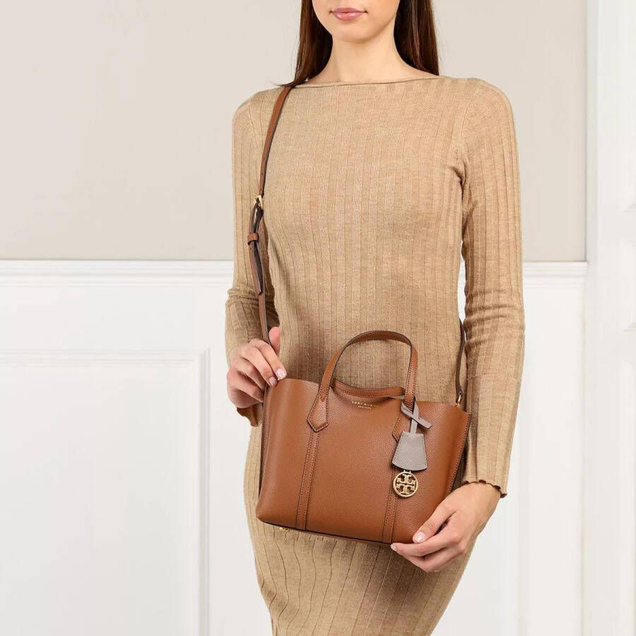 TORY BURCH Totes Perry Small Triple-Compartment Tote in cognac