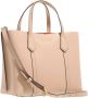 TORY BURCH Rose Pink Kleine Perry Triple-Compartiment Tote Tas Beige Dames - Thumbnail 2