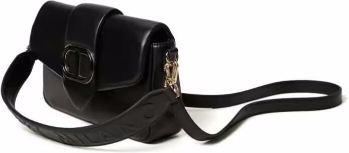 Twin-Set Hobo bags Structured Leather Shoulder Bag in zwart