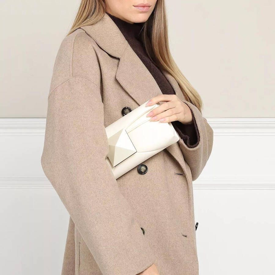 Valentino Garavani Clutches One Stud Nappa Clutch in crème