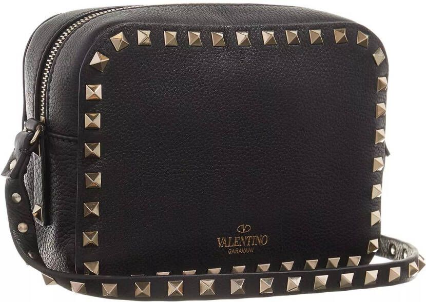 Valentino Garavani Crossbody bags Rockstud Camera Crossbody Bag Grained in zwart