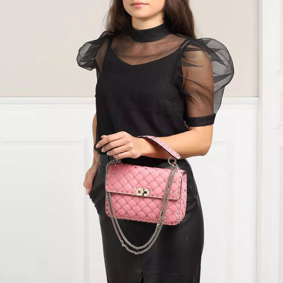 Valentino Garavani Crossbody bags Rockstud Spike Crossbody Bag Medium in poeder roze
