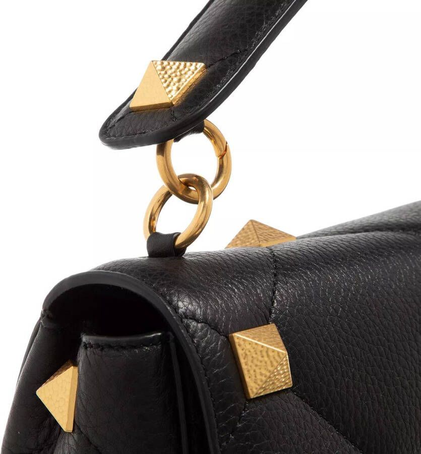 Valentino Garavani Crossbody bags Roman Stud Crossbody Bag With Handle Leather in zwart