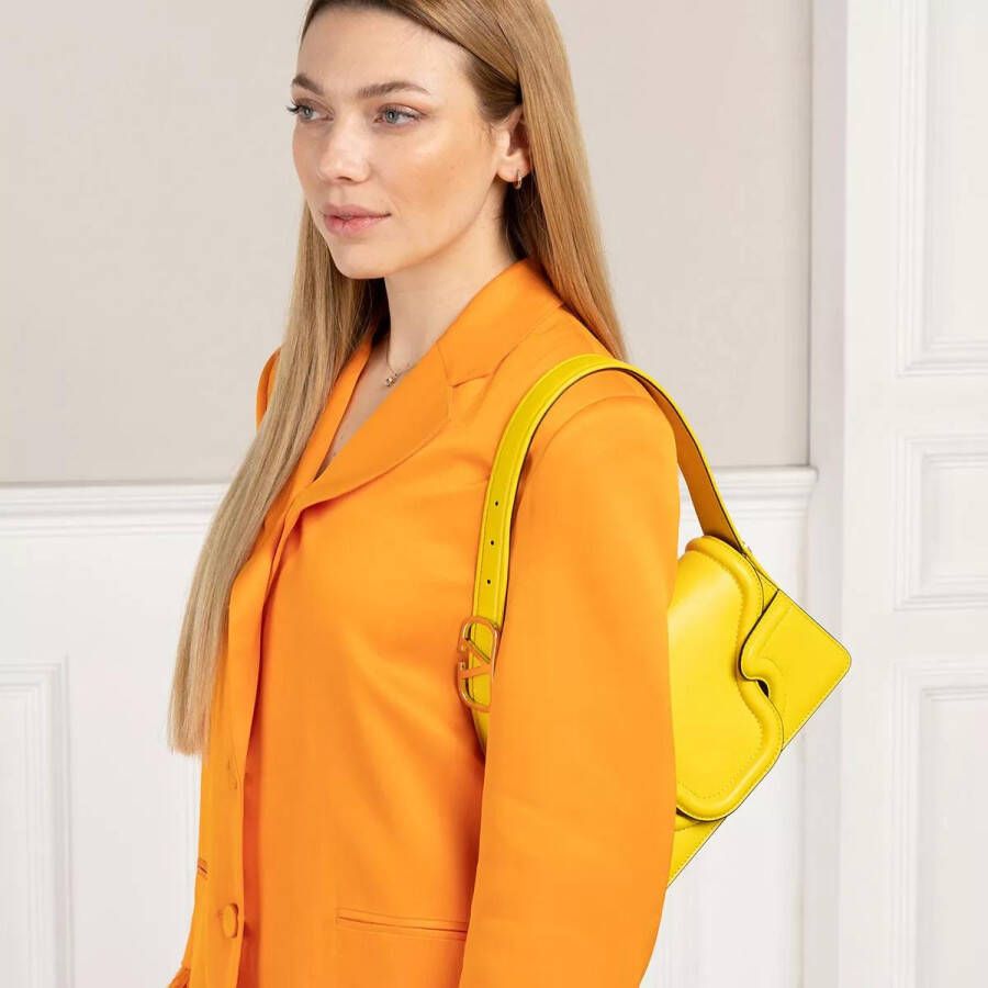Valentino Garavani Crossbody bags Sculpture Small Shoulder Bag in geel