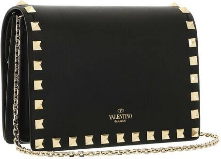 Love Moschino Stijlvolle Zwarte Steen Decoratie Schoudertas Black Dames
