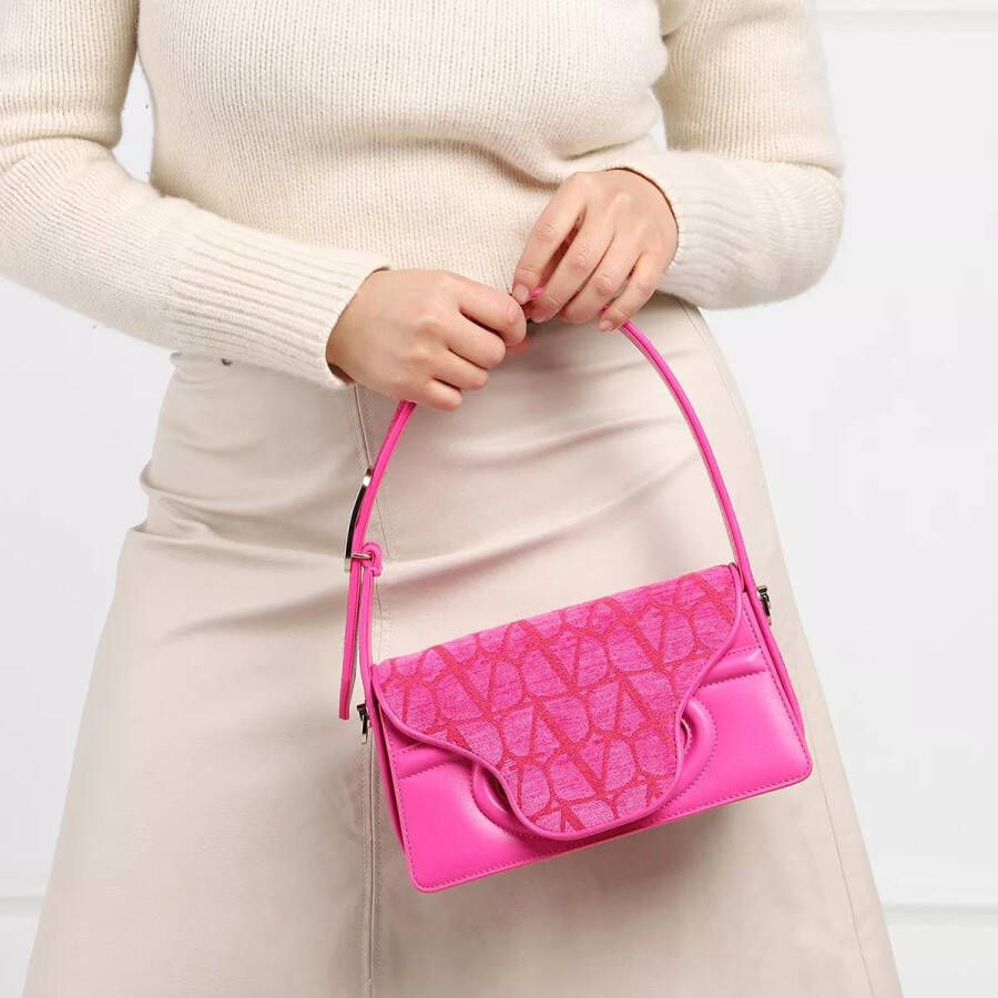 Valentino Garavani Totes La Petite Deuxieme Shoulder Bag Toile Iconographe in roze