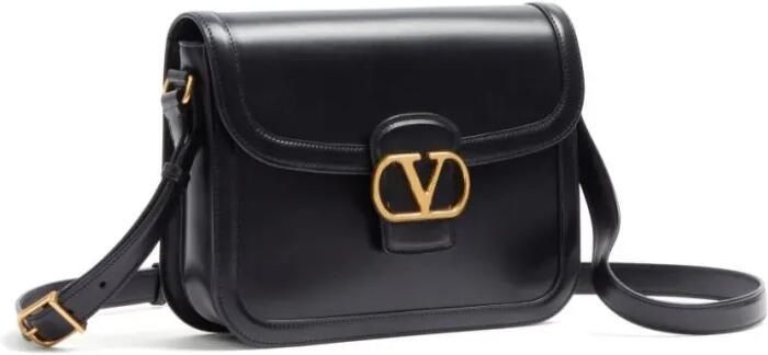 Valentino Garavani Hobo bags Luxurious Black Leather 9To5 Shoulder Bag With Cha in zwart