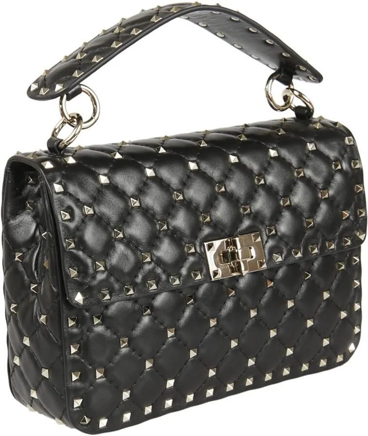Valentino Garavani Hobo bags Medium Shoulder Bag Spike Rockstud in zwart