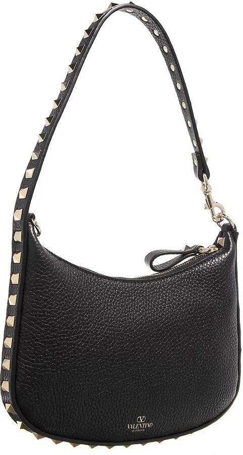 Valentino Garavani Hobo bags Rockstud Mini Hobo in zwart
