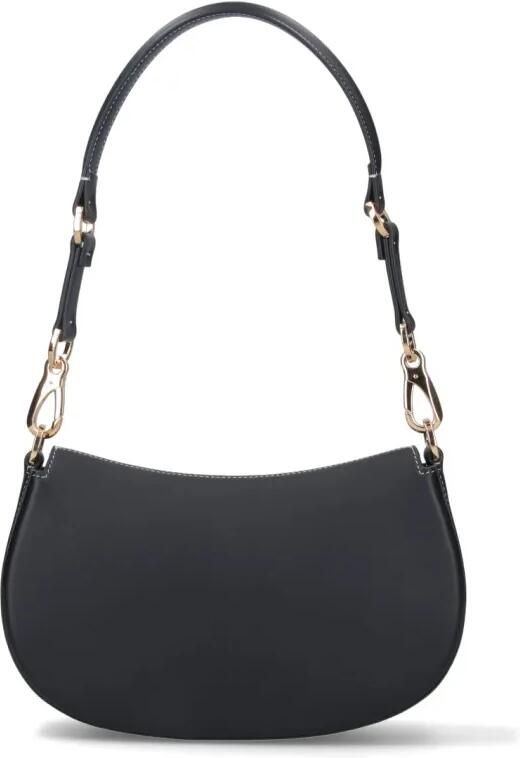 Valentino Garavani Hobo bags Small 'Ohval' Shoulder Bag – Black in zwart
