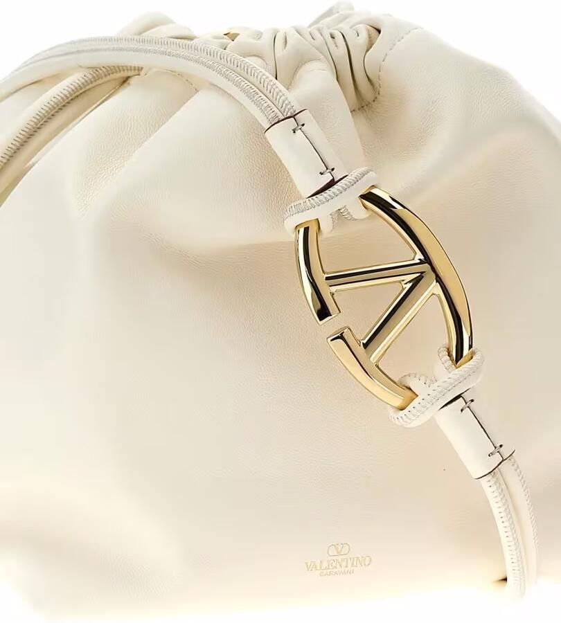 Valentino Garavani Hobo bags 'Vlogo Pouf' Crossbody Bag in beige
