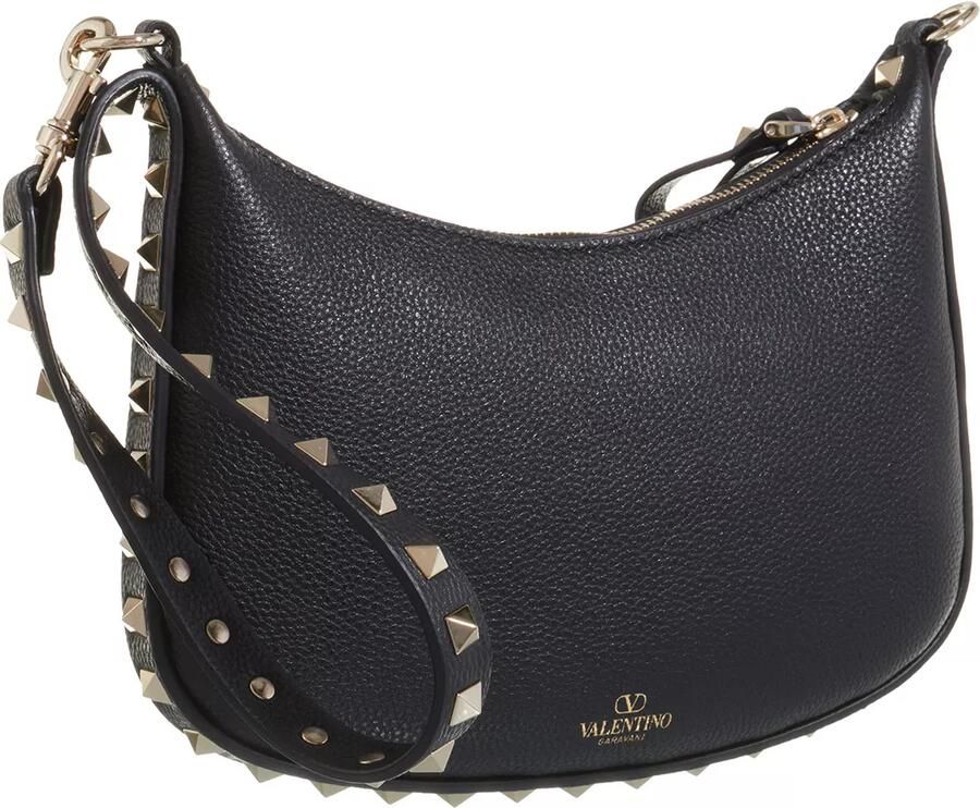 Valentino Garavani Pochettes Rockstud Mini Hobo in zwart