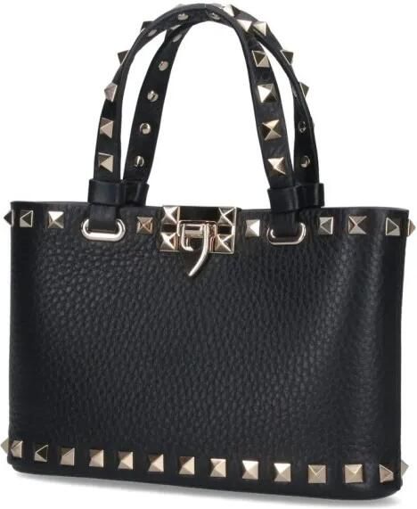 Valentino Garavani Shoppers & Totes Mini Tote Bag "Rockstud" – Black in zwart