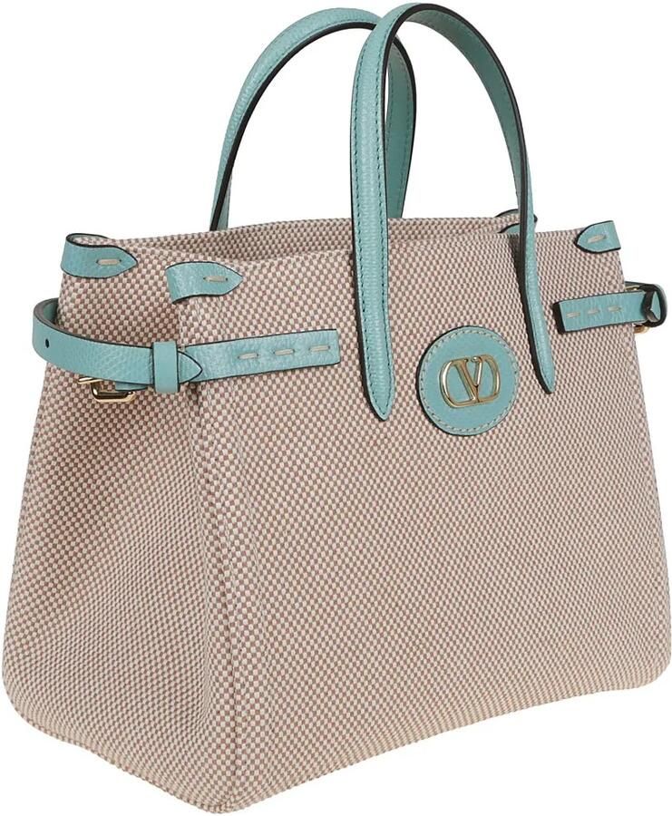 Valentino Garavani Shoppers & Totes Structured Small Tote With Vlogo Signature in beige