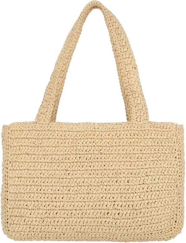 Valentino Garavani Shoppers & Totes Woven Beige Tote Bag With Prominent Vlogo Signatur in beige