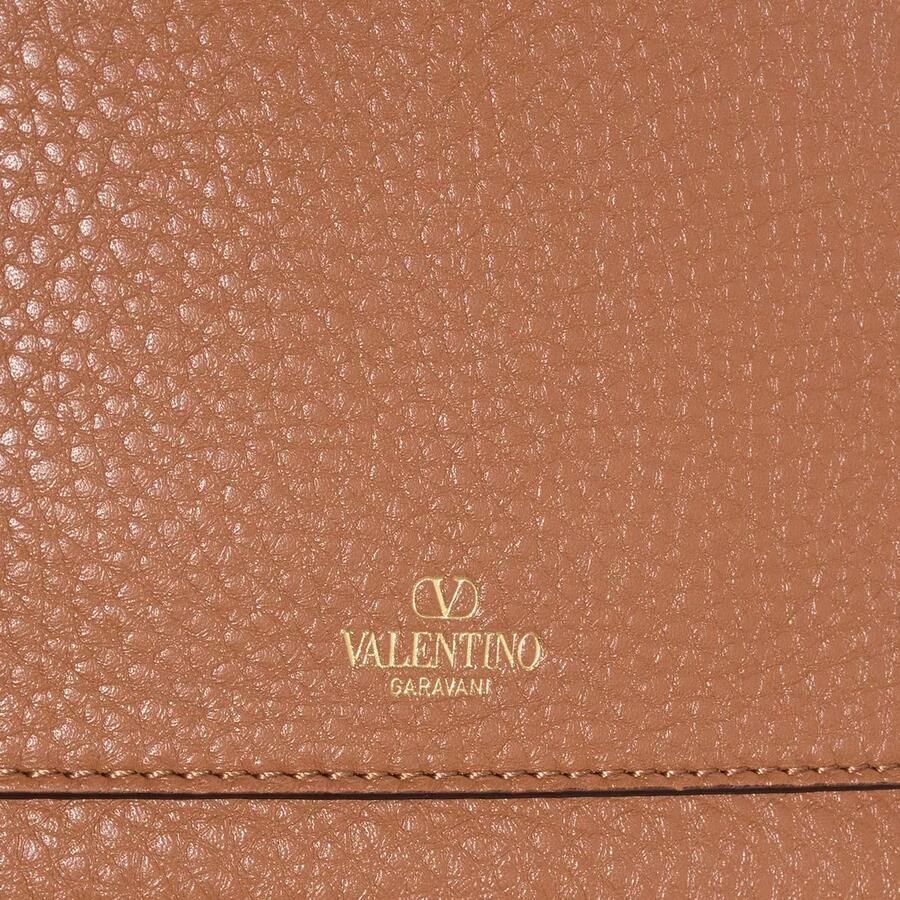 Valentino Garavani Shoppers Shoulder Bag Alltime Brass Logo in cognac - Foto 2