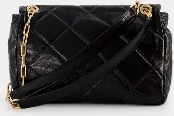 Vanessa Bruno Hobo bags Moon Mm Bag Leather Black in zwart
