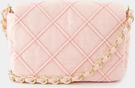 Vanessa Bruno Hobo bags Moon Moyen Crossbody Cotton Pink in roze