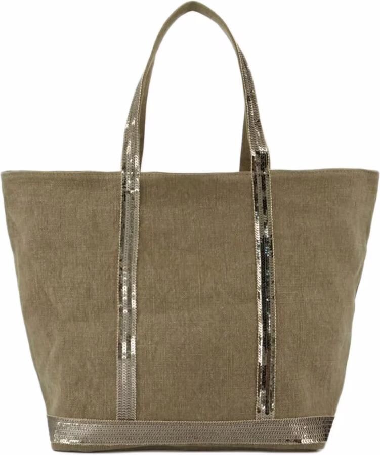 Vanessa Bruno Shoppers & Totes Cabas L Shopper Bag Kaki in groen - Foto 2