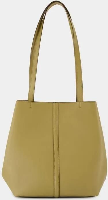 Vanessa Bruno Shoppers & Totes Cabas Pm Leather Green in groen