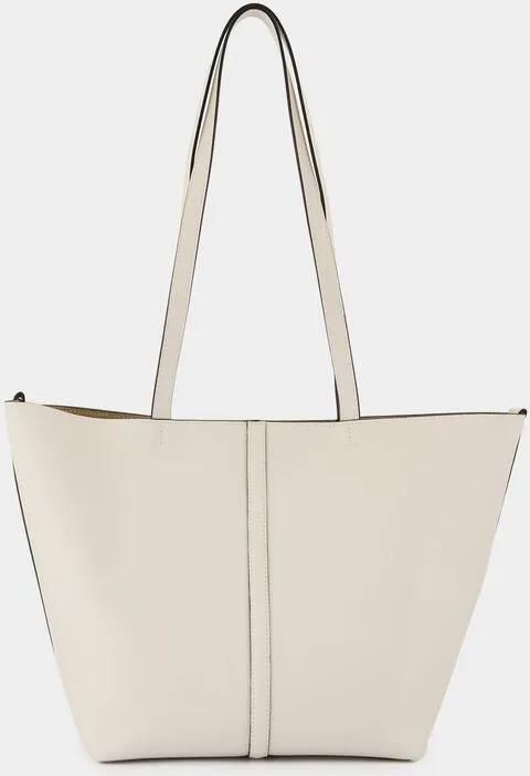 Vanessa Bruno Shoppers & Totes Tote Pm Shopper Bag Leather White in wit