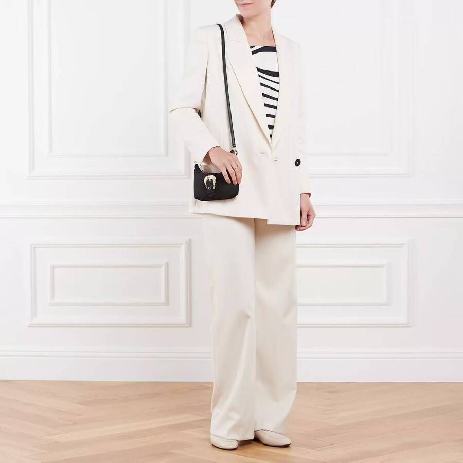 Versace Jeans Couture Zwarte schoudertas met barokgesp Black Dames