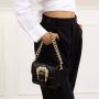 Versace Jeans Couture Zwarte Crossbody Tas met Afneembaar Gouden Ketting Detail Black Dames - Thumbnail 2