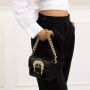 Versace Jeans Couture Zwarte Crossbody Tas met Afneembaar Gouden Ketting Detail Black Dames - Thumbnail 1